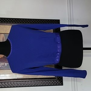 Savage x Fenty Dreamy Blue Cotton Crop Top Sixe 1X